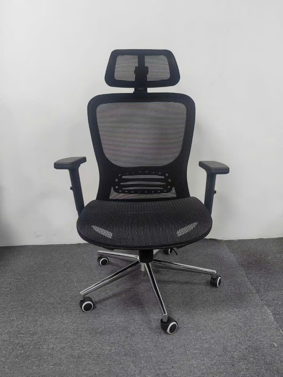 Ghế nhập khẩu, ghế văn phòng công thái học Ergonomic, xoay 360, full lưới chỗ ngồi, ngả lưng 155 độ