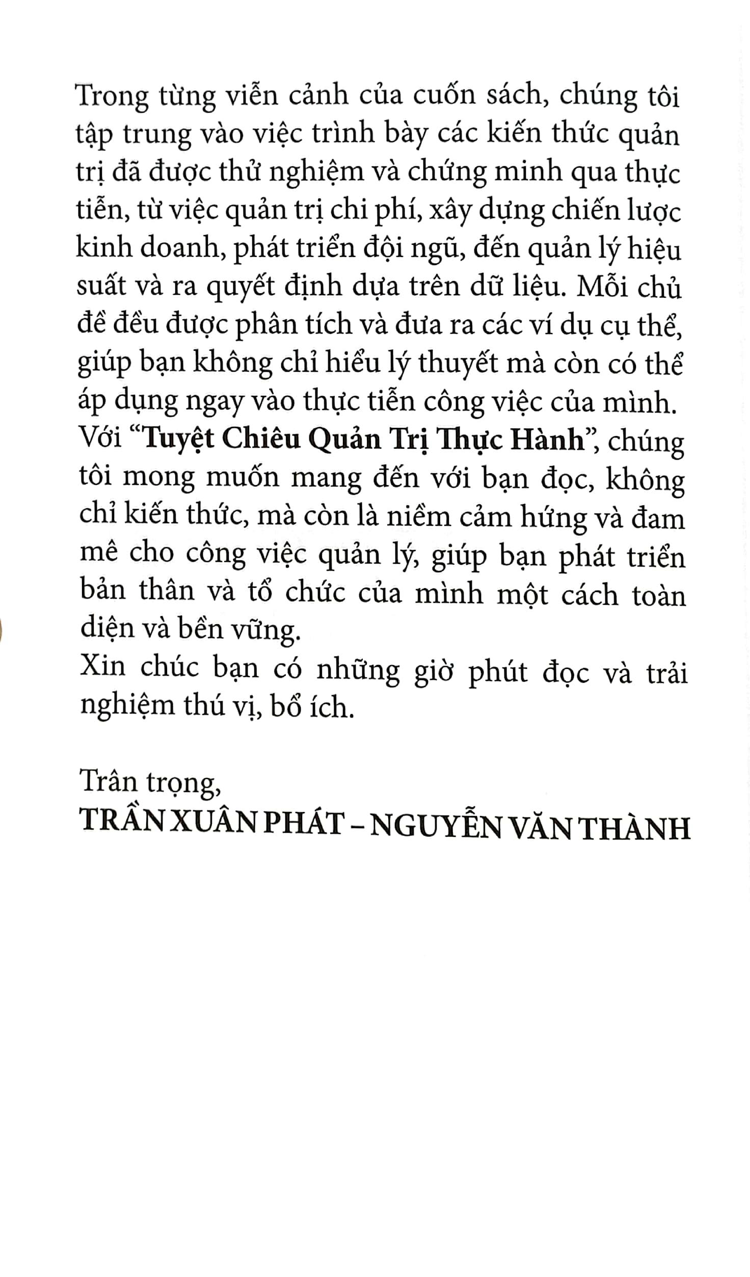 Tuyệt Chiêu Quản Trị Thực Hành