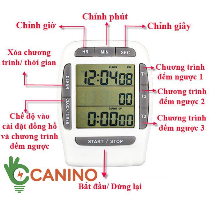 Đồng hồ mini đếm ngược 3 in 1