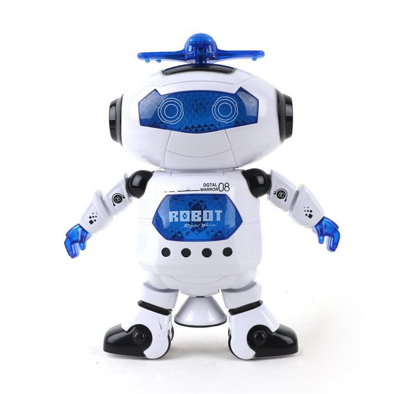 Đồ Chơi Robot Nhảy Múa Có Đèn Led Xoay 360