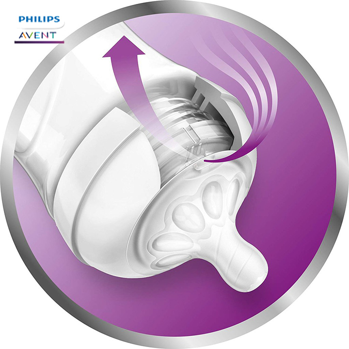 Bình sữa Philips Avent cho bé mô phỏng tự nhiên Bình tập uống đựng sữa cho trẻ sơ sinh chống sặc cổ rộng không có BPA Tặng móc khóa xinh xắn thương hiệu Bamboo Life