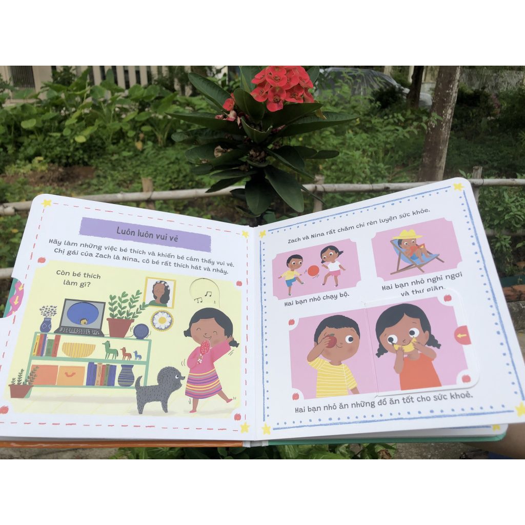 Sách lật mở chuyển động - Những cảm xúc nhỏ quan trọng của bé – nhiều chủ đề
