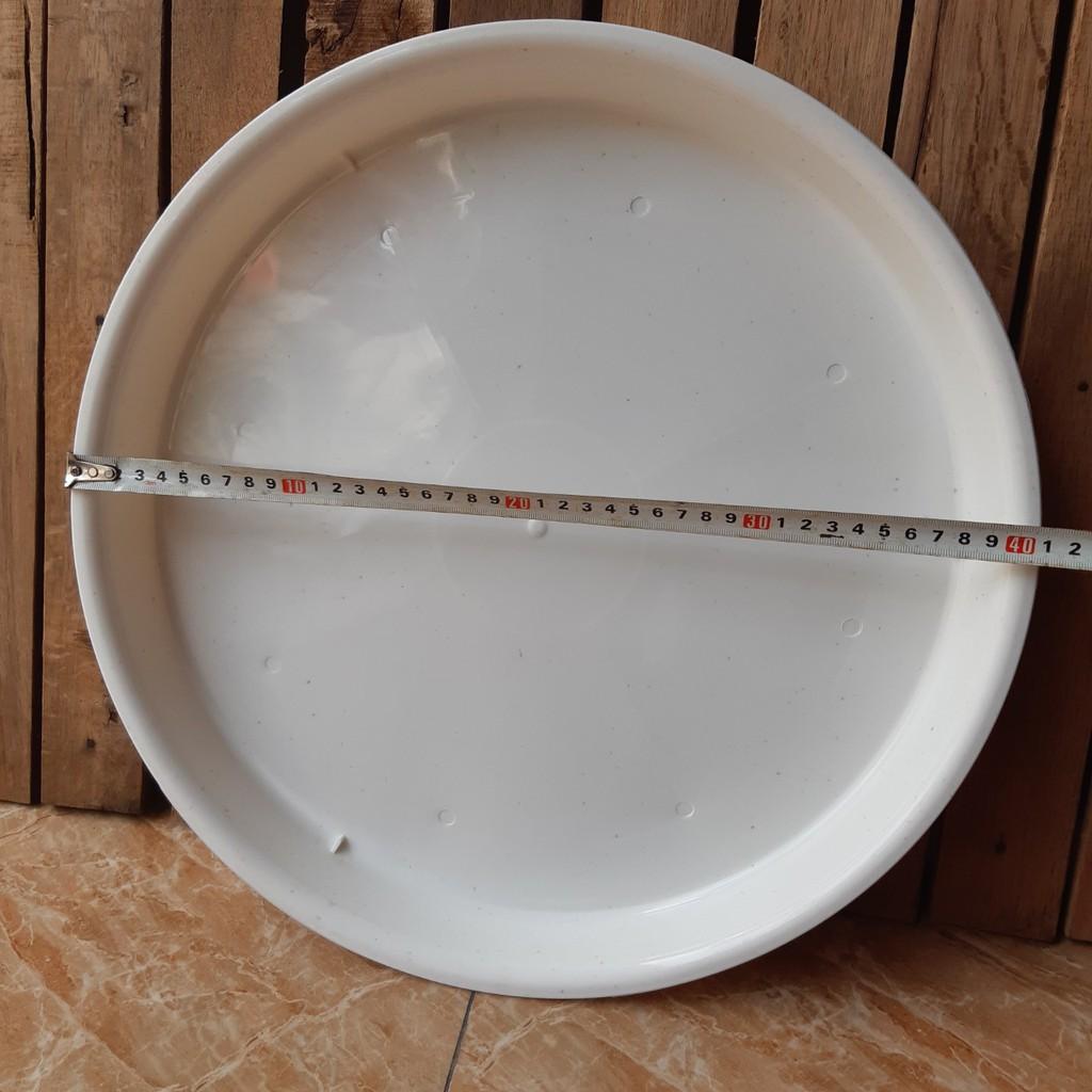 Đĩa lót chậu nhựa tròn trồng cây D40 đường kính 40cm