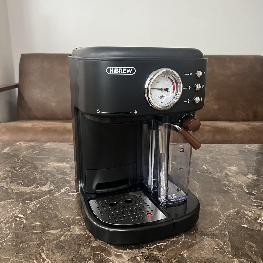 Máy pha cà phê Espresso chuyên nghiệp, thương hiệu Mỹ HiBREW cao cấp H8A, 1250W, 19 Bar - Bảo hành 12 Tháng, Hàng chính hãng