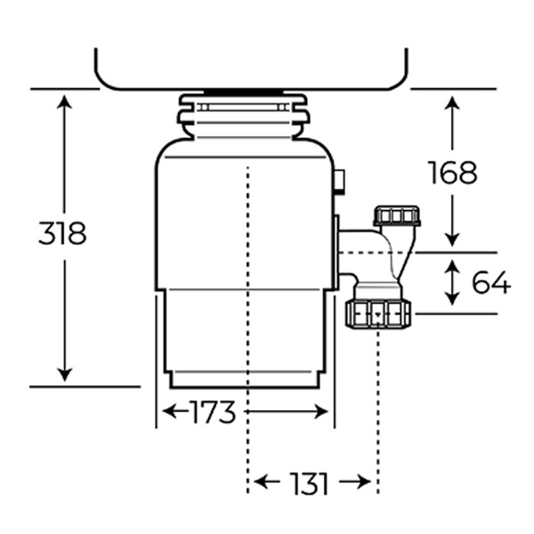 Máy nghiền thực phẩm thừa Teka TR 550 115890013 - Hàng chính hãng