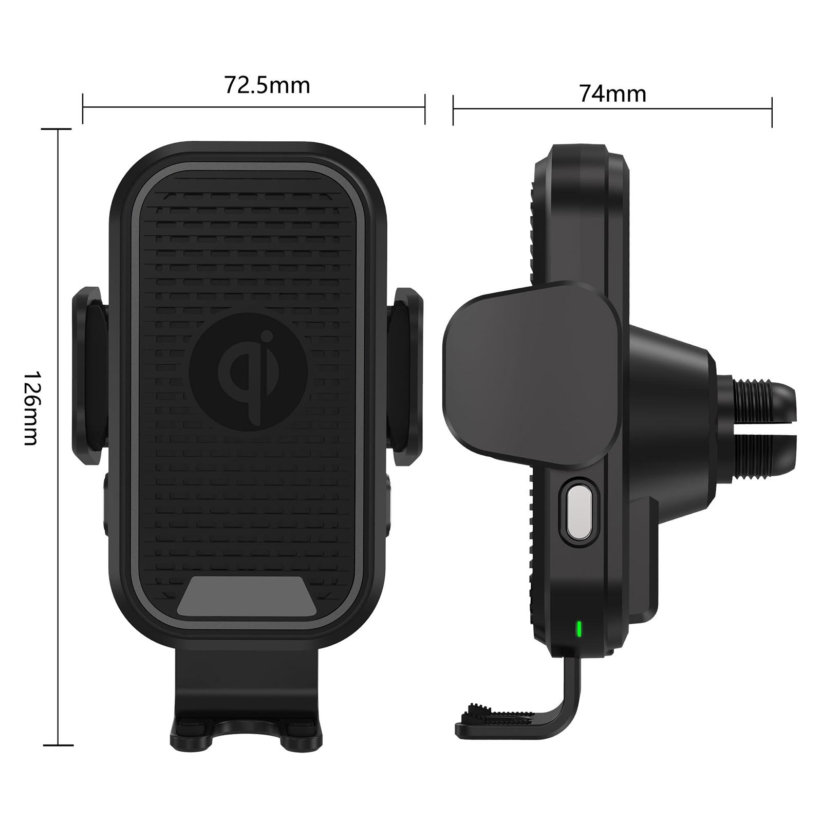 15W Car Wireless Fast Charging Holder Stand Auto-Clamp for /Samsung