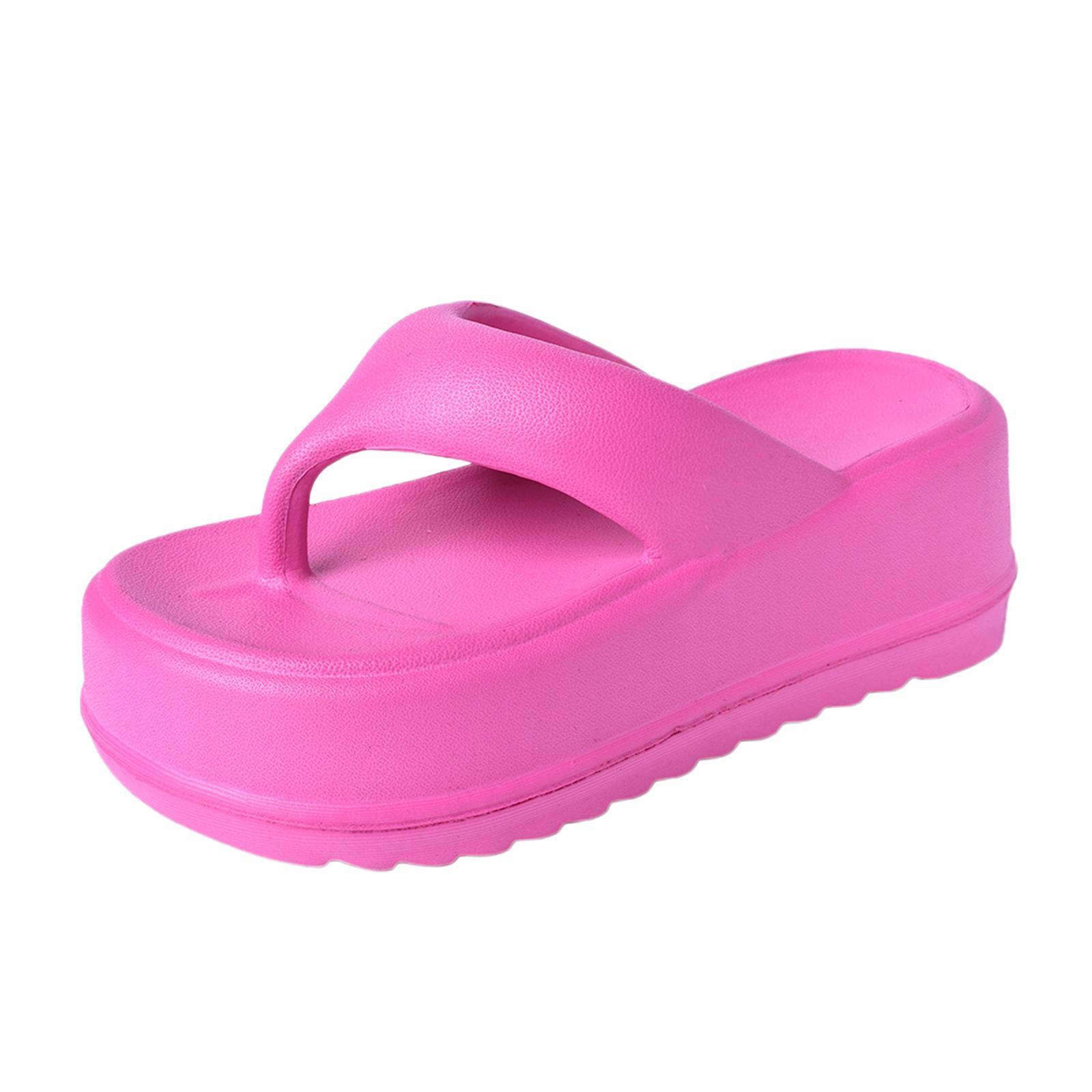 Women Slippers Summer, Flip Flops, Support Comfort, Eva, Height 7cm Fashion Accessories Slide Sandals Women Platform Sandals for Home