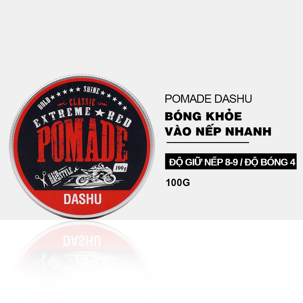 Pomade tạo kiểu tóc DASHU Extreme Red 100g sáp vuốt tóc nam Giữ nếp tốt phù hợp cho tóc xoăn JN-PM03