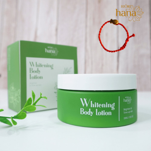 Kem Dưỡng Trắng Toàn Thân Riori Whitening Body Lotion 200g - Tặng Kèm Vòng Tay Phong Thủy May Mắn