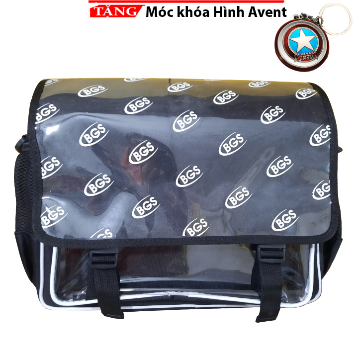 Túi Đeo chéo BGS phủ keo chống nước D55 Tặng móc khóa hình khiên