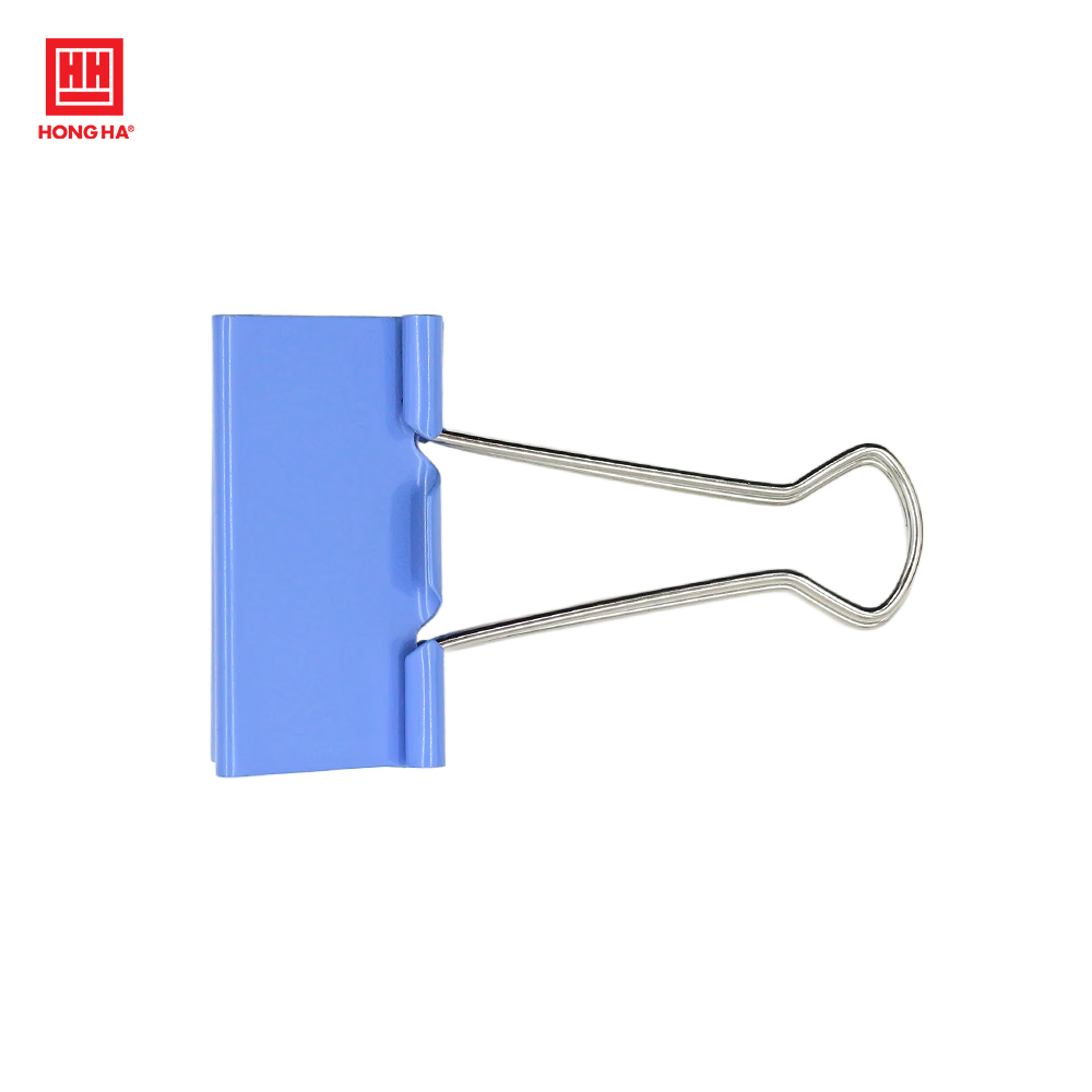 Kẹp bướm, kẹp giấy màu Hồng Hà 51mm (hộp 12 chiếc) - 6643