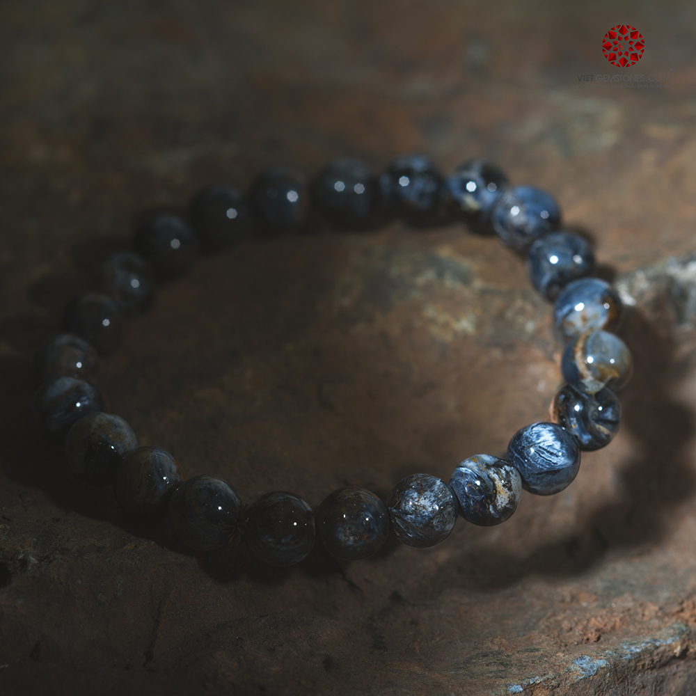 Vòng tay đá Pietersite tự nhiên 100% hợp mệnh Thủy, Mộc | VietGemstones