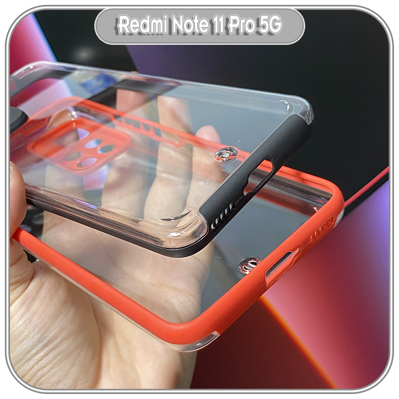 Ốp lưng cho Xiaomi Redmi Note 11 Pro 5G lưng nhám viền vuông, che camera bảo vệ