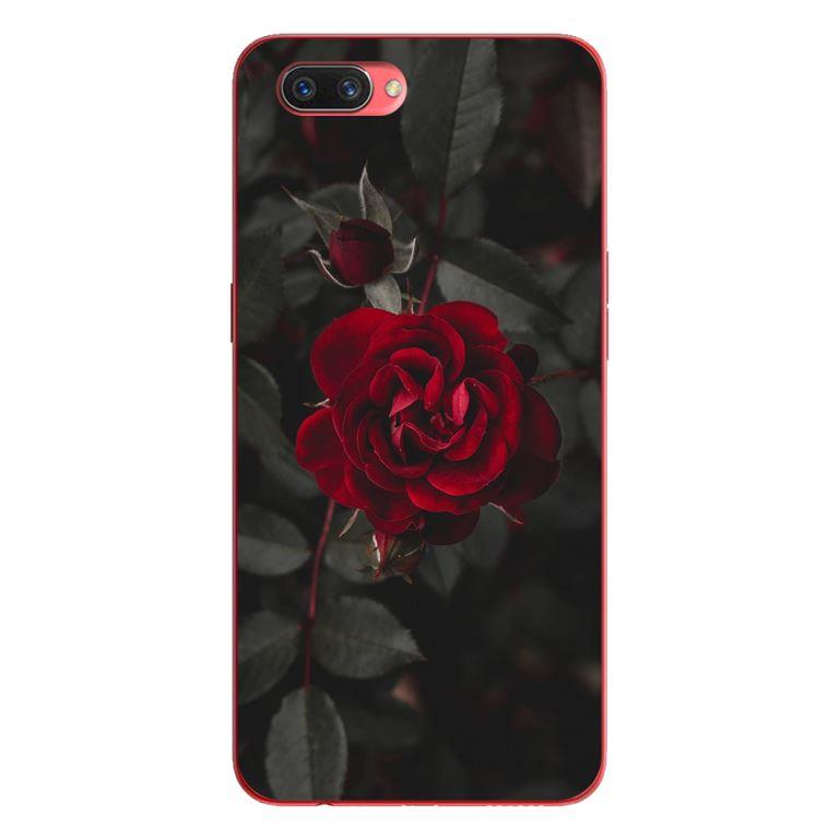 Ốp lưng in cho OPPO A5 mẫu Hoa Hồng Đỏ - Hàng chính hãng