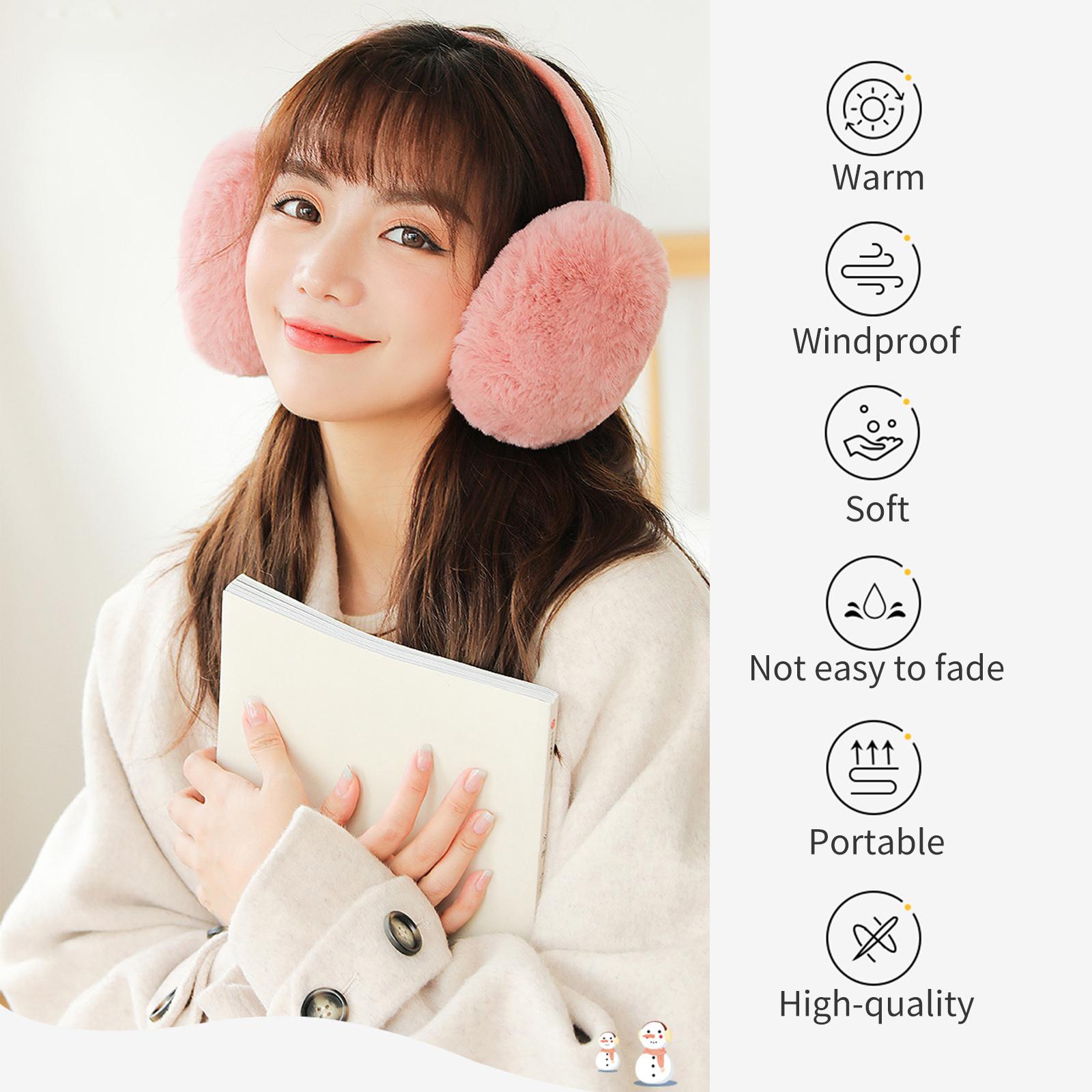 Bịt Tai Lông Thú Giữ Ấm Sang Trọng Cho Nữ