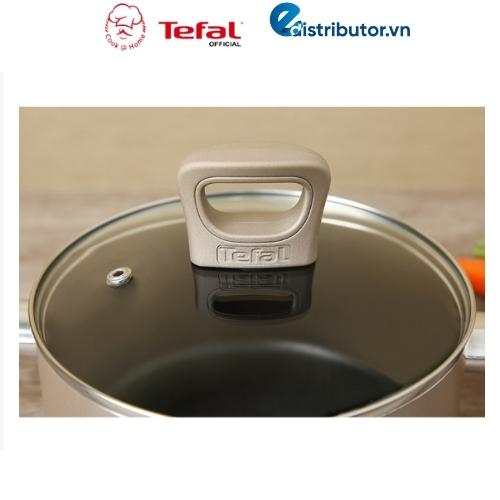 Nồi nhôm chống dính nắp kính Tefal Sensations 18cm H9104314 - Hàng chính hãng