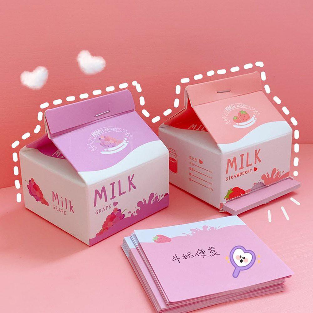 Giấy Note Hộp sữa siêu cute - thích hợp làm quà tặng bạn bè siêu đáng yêu