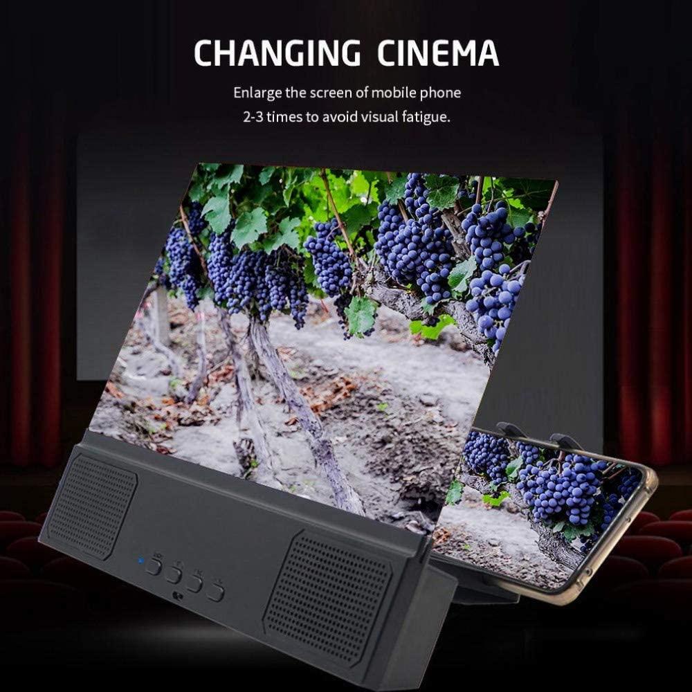 Kính lúp màn hình điện thoại, Bộ khuếch đại 12″ có loa cho tất cả điện thoại thông minh