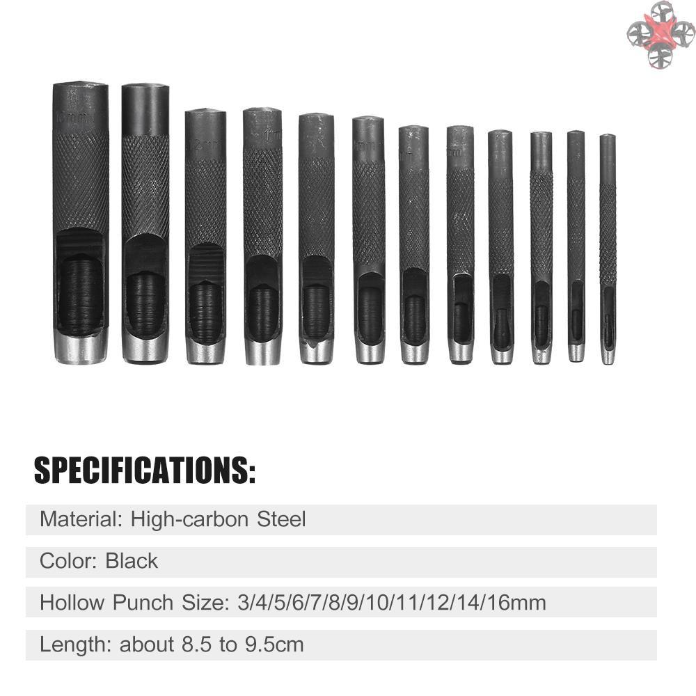 Bộ 12 Dây Đeo Đồng Hồ Kích Thước 3 / 4 / 5 / 6 / 7 / 8 / 9 / 10 / 11 / 12 / 14 / 16mm