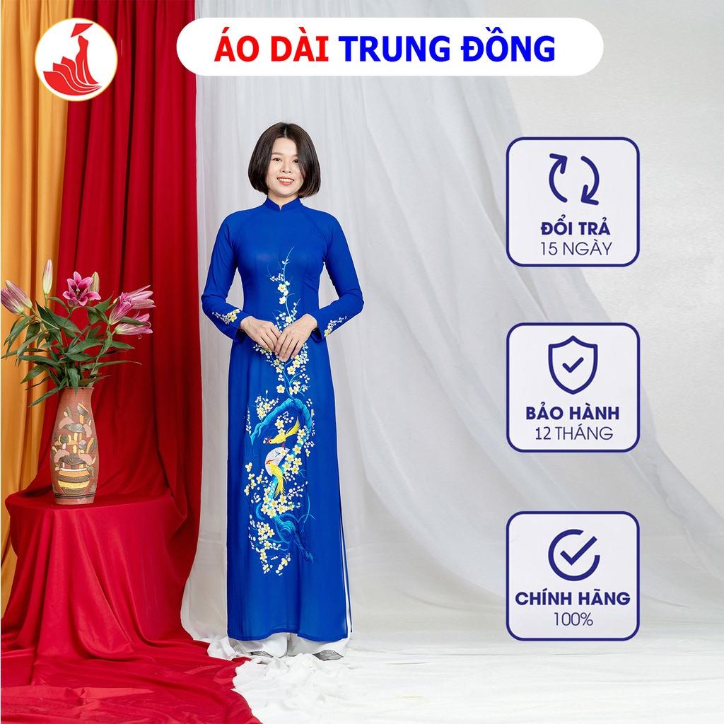 Áo dài đẹp chật liệu lụa cao cấp - Áo dài trung đồng