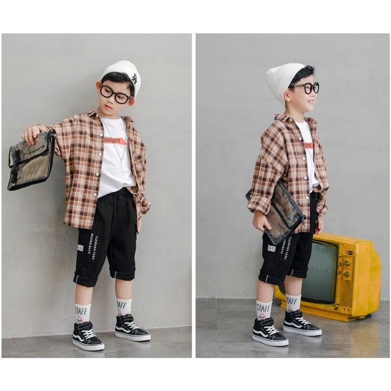 Giày Thể Thao Cao Cổ Bằng Vải Bạt Thời Trang Xuân Thu 2023 Dành Cho Trẻ Em giày thể thao