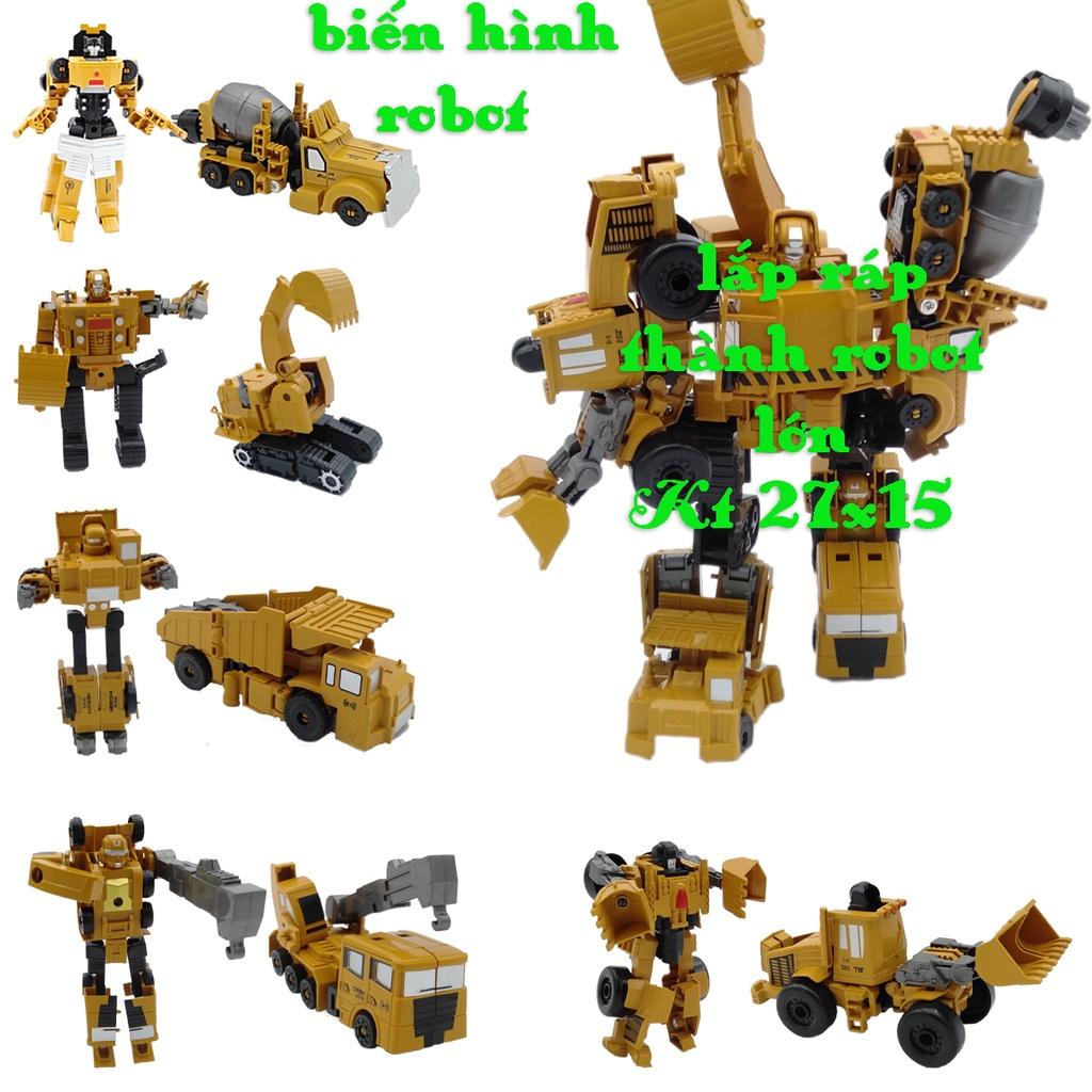 Bộ lắp ráp Chữ Số - xe công trình biến hình ROBOT