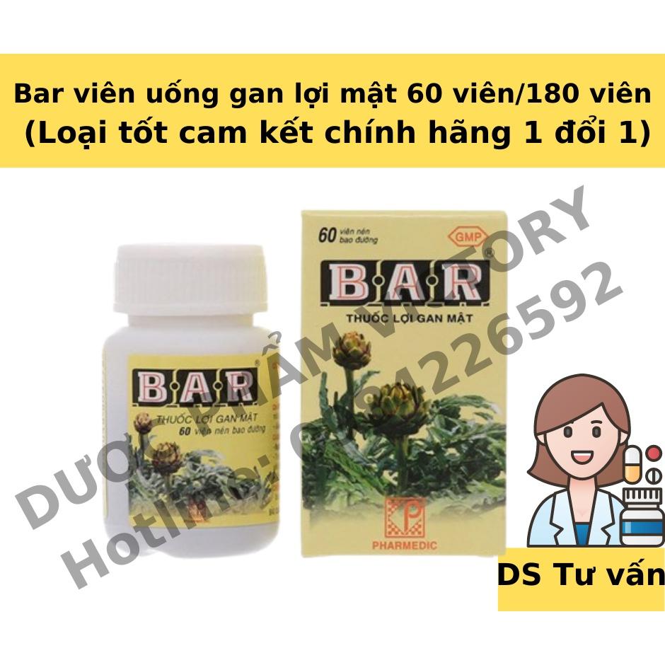 Bar - viên uống lợi gan mật (180viên