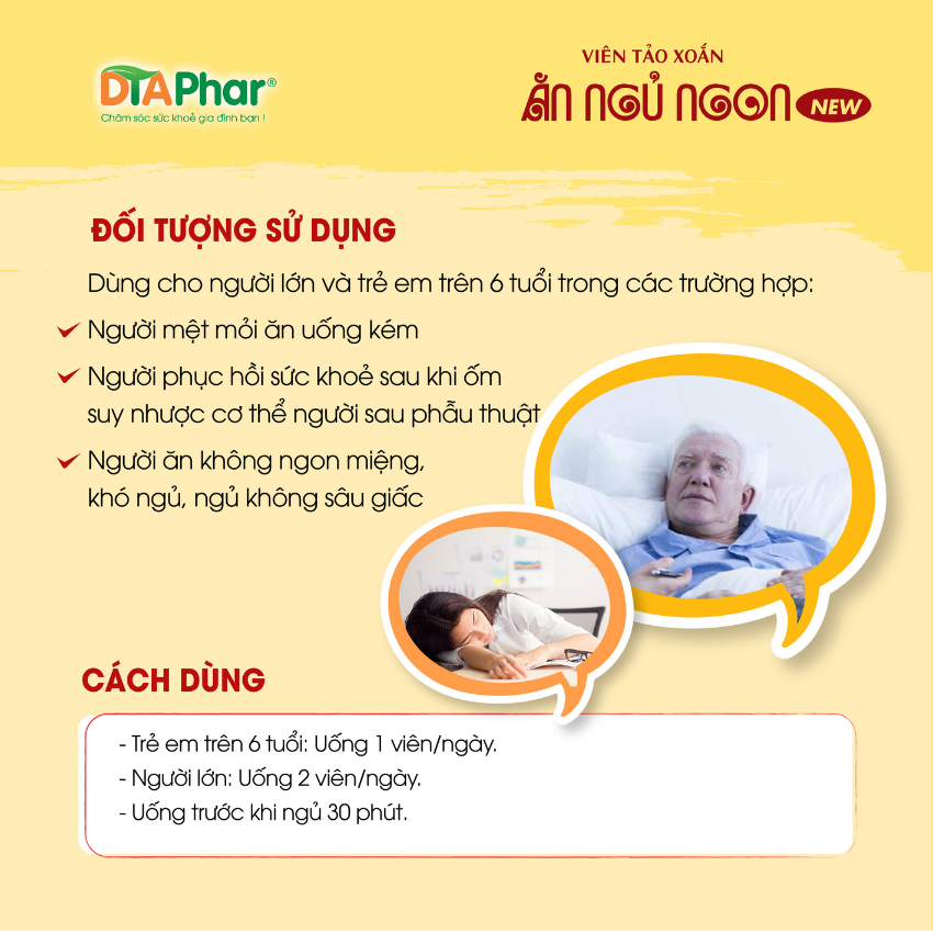 VIÊN TẢO XOĂN ĂN NGỦ NGON - Giúp Bồi Bổ Cơ Thể, Tăng Cường Tiêu Hoá, Giúp Ăn Ngon, An Thần, Giúp Ngủ Ngon, Ngủ Sâu Giấc