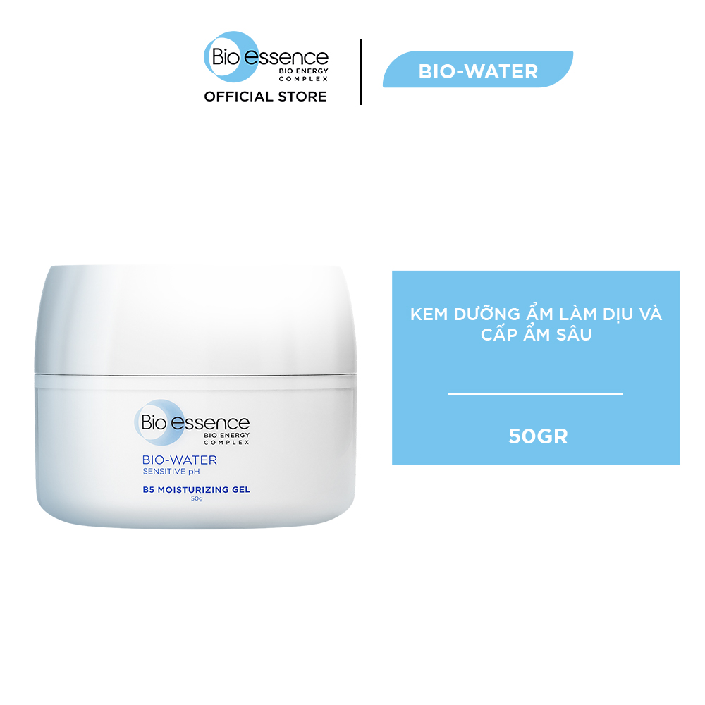 Kem dưỡng ẩm Vitamin B5 và Hyaluronic Acid Bio-Essence Bio-Water B5 Moisturizing gel 50gr