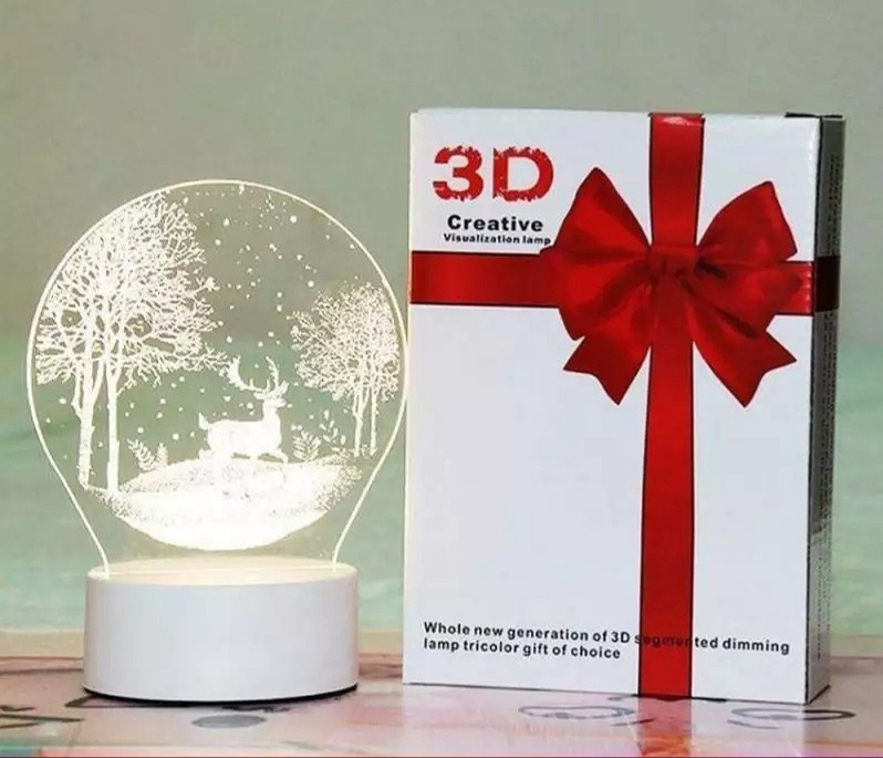 Đèn giáng sinh led sáng tạo 3D