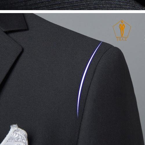 Vest Nam Màu Đen TRAZ Phom Ôm BoDy Cao Cấp Chất Vải Xịn, Dáng Đứng