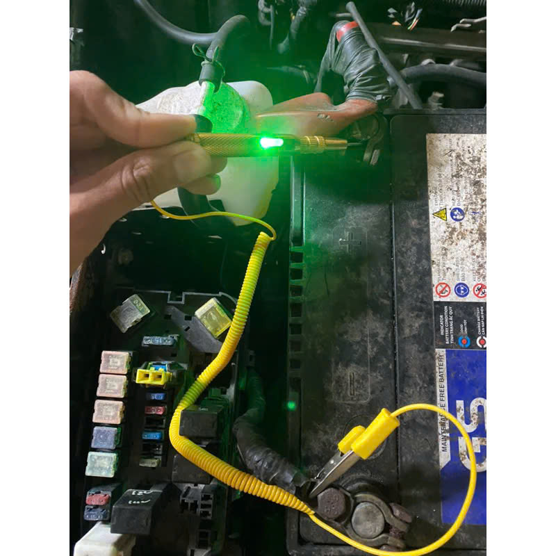 Bút Thử Điện Đa Năng Cho Ô Tô Xe Máy – 12V 24V Có Đèn Báo, Dễ Quan Sát đèn led