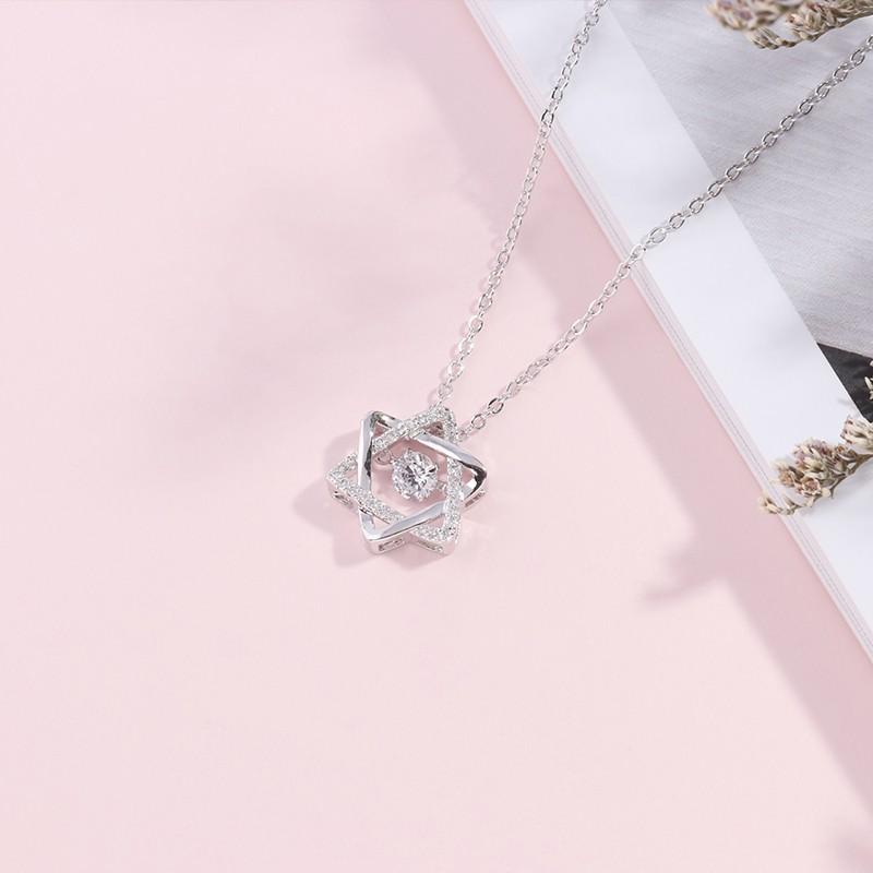 Dây Chuyền Bạc Nữ 925 - Vòng Cổ Bạc Nữ Đẹp Đính Đá TNC JEWELLERY