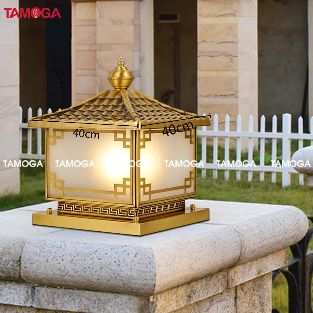 Đèn trụ cổng bằng đồng cỡ 300mm TAMOGA BER 6038