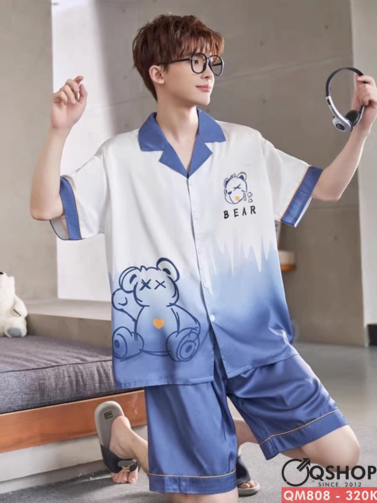 Bộ đồ pijama nam tay ngắn QSHOP QM807 - QM808 - QM809