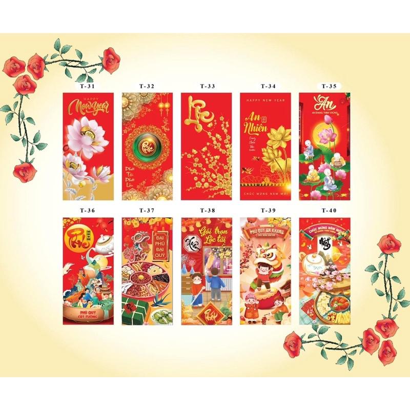 Combo 100 bao lì xì chọn mẫu từ 51-100 bao lì xì 2023