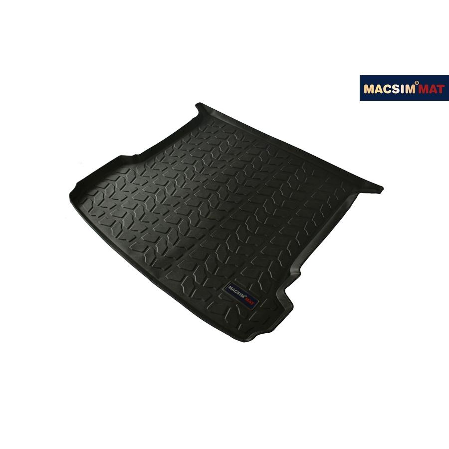 Thảm lót cốp xe ô tô Audi Q7 2016+ nhãn hiệu Macsim chất liệu TPV cao cấp màu đen