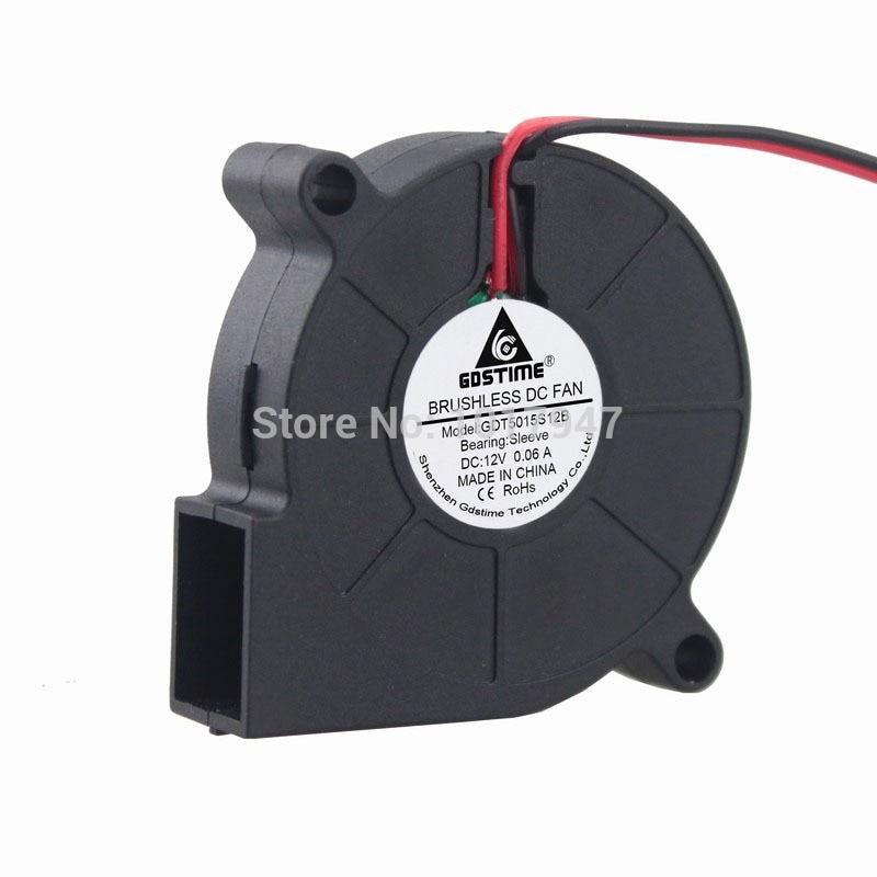 1 Chiếc Quạt Làm Mát Không Chổi Than 2 Dây 12v 5015s 50x15mm