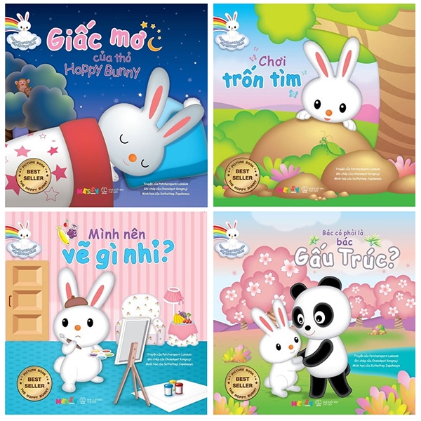 Combo Phát Triển Trí Thông Minh Cùng Thỏ Hoppy Bunny (Bộ 4 Cuốn)