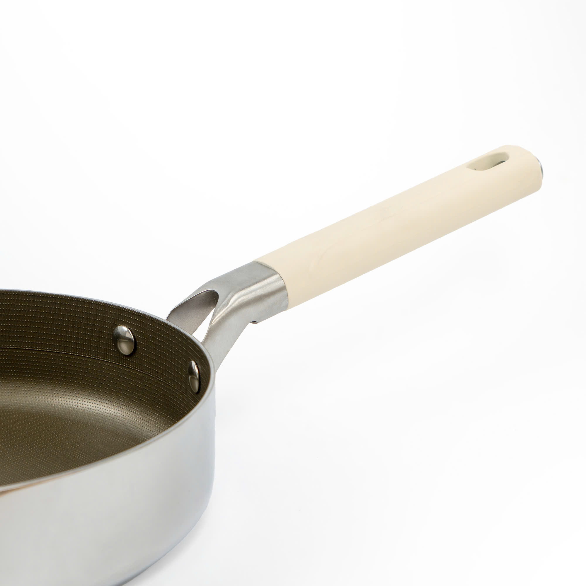 Chảo Titanium Aura Haatz HTA726 Size 26cm, inox 316, Chống Dính Tự Thân, Bền Bỉ, Dùng Cho Mọi Loại Bếp - Hàng Chính Hãng