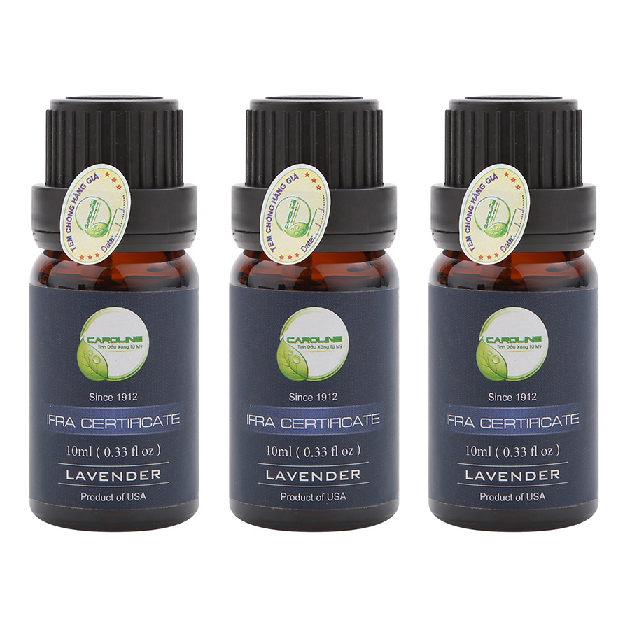 Combo 3 Chai Tinh Dầu Lavender Caroline 10ml