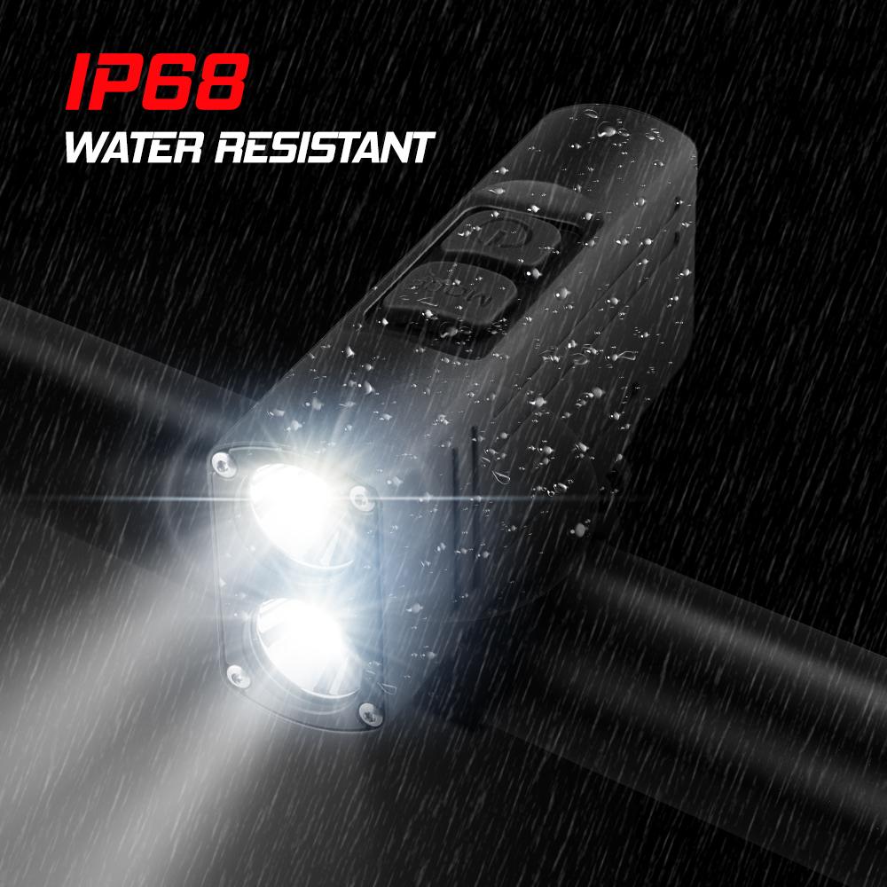 Đèn Chiếu Sáng Gắn Ghi Đông Xe Đạp Chống Nước IP68 Có Thể Sạc Lại