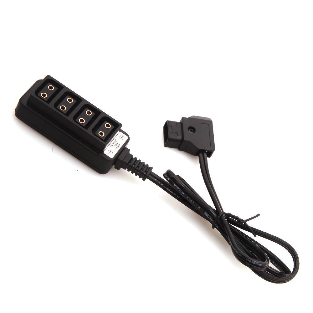 D-Tap Splitter Cable,D-Tap to 4-Port Splitter Cable w/ 4 Male D-Tap Plug