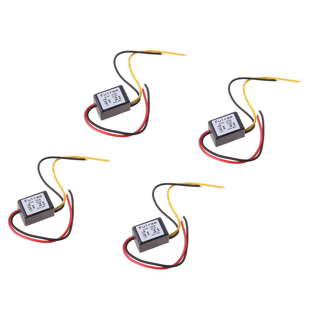 4Pcs DC-DC Step Down Buck Converter Module Voltage Regulator 12V To 5V 2A