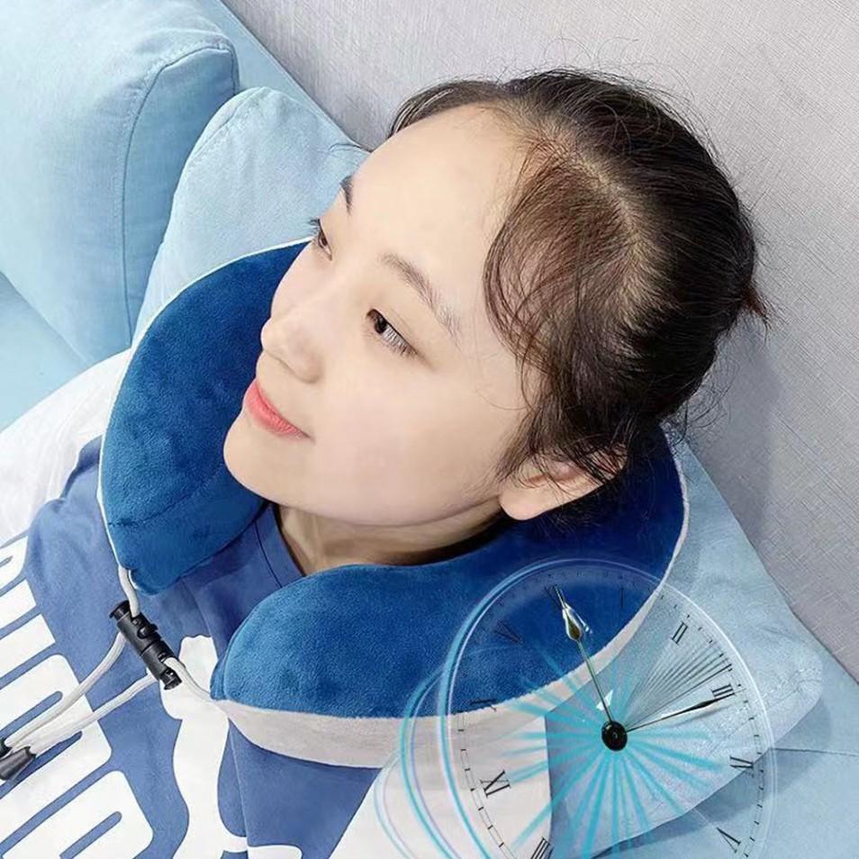 Gối Massage Cổ Chữ U Rung Đa Năng Kế Hợp Nhào , Rung , Chườm Nóng Chống Mỏi Cổ, Vai gáy - MUA NGAY