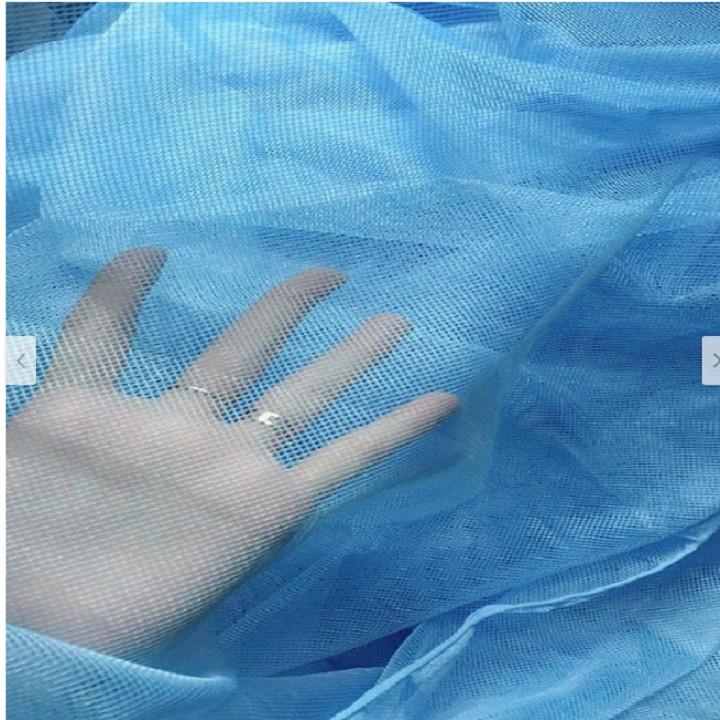 Mùng Tuyn, Màn Tuyn Xanh Biển Không Cửa Lưới Dày Cao 2M, Đủ Kích Thước