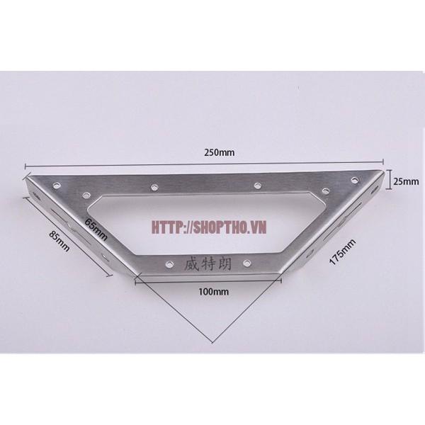 Ke góc cỡ #3 - inox 201 - KT 175x175mm