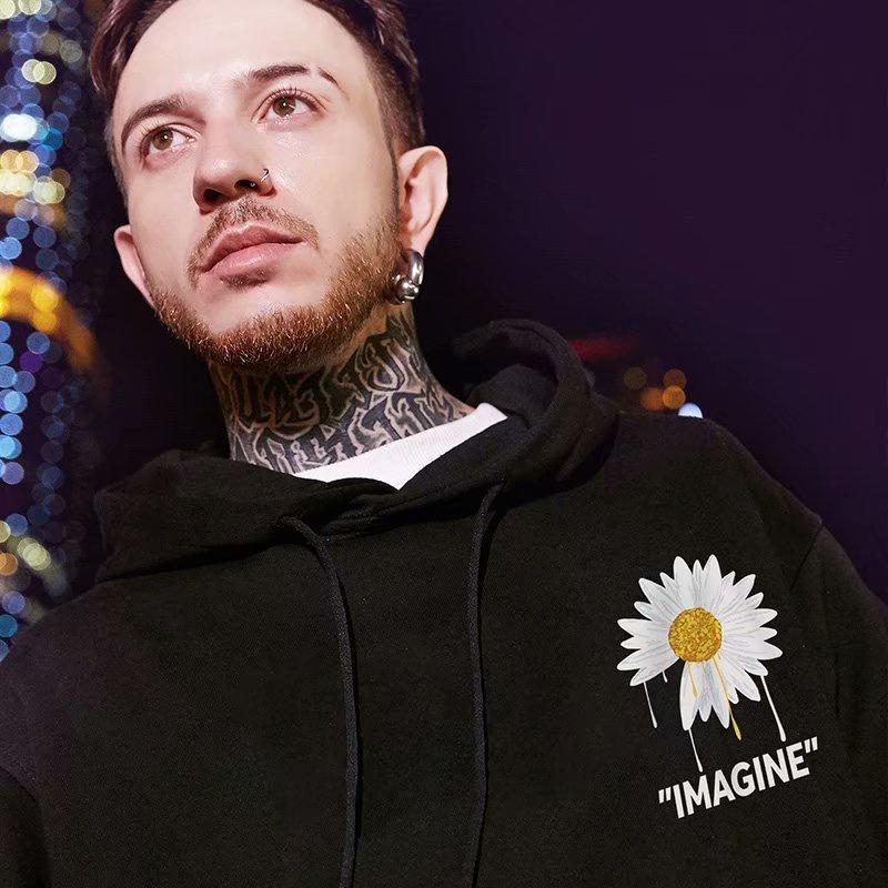 Áo Hoodie In Hình Hoa Cúc thời Trang Cho Cặp Đôi