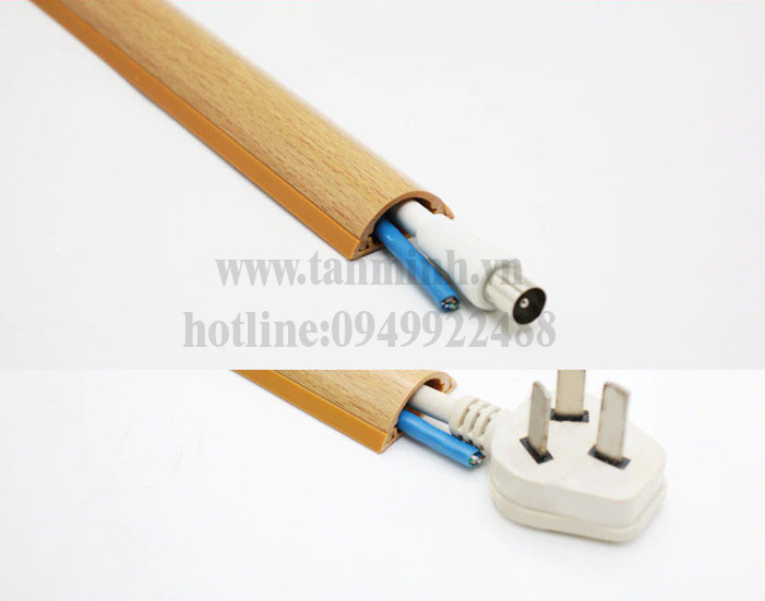 Nẹp sàn bán nguyệt họa tiết vân gỗ D30(30mm)