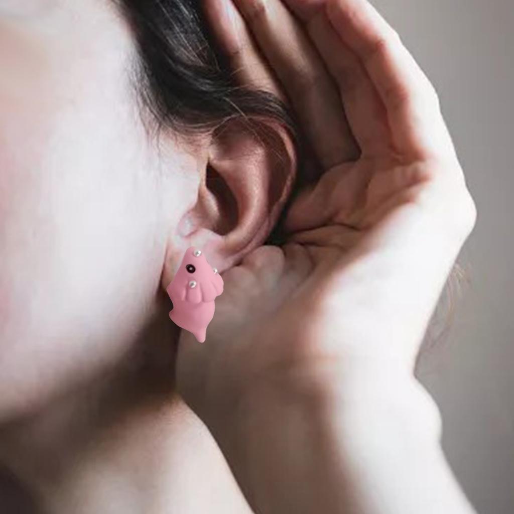 Cute Animal Biting Alloy Earrings Studs Korean version Mini Dog Gifts